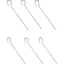 Yaylink 6 Adet Çadır Kazığı 45 cm 4.5 mm - Plaj Kum Çadır Fırtına Tente Branda Karavan Gölgelik Tel Çit Kazığı Galvanizli Düz Uçlu Set