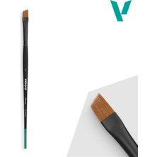 Vallejo B05003 No Büyük, Yassı Açılı Uclu, Sentetik Kıllı, Yassı Saplı, Tonlama Boya Fırçası