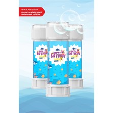 Neşeli Günlerim Baby Shark Temalı - 18 Adet Köpük Baloncuk Etiketi
