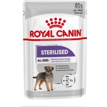 Royal Canin Sterilised Kısır Köpek Yaş Mama 85GR Kümes Hayvanı İçerikli Tüm Irklar İçin