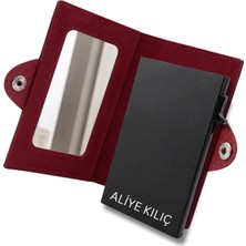 3'ü 1 Arada Kişiselleştirilebilir Hakiki Kadın Deri Cüzdan – Ayrılabilir Magsafe Kartlık - Rfıd Korumalı