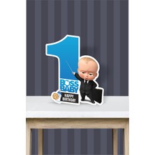 Neşeli Günlerim Patron Bebek Boss Baby Temalı - 1 Yaş (40 Cm) Ayaklı Rakam Pano