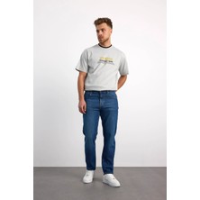 Vigoss Jeans 76094-73602 Erkek Tapered Fit Mıd Waıst Slim Leg Denim Pantolon 76094-73602