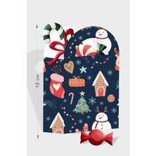 Neşeli Günlerim Yılbaşı Temalı Kardanadam Mini Çanta 12X7 cm 8'li Paket