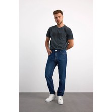Vigoss Jeans 76094-73602 Erkek Tapered Fit Mıd Waıst Slim Leg Denim Pantolon 76094-73602