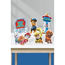 Neşeli Günlerim Paw Patrol Temalı Ayaklı Pano Set (Masa Üstü) *kalın Kağıt