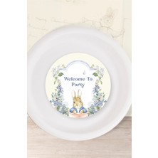 Neşeli Günlerim Peter Rabbit Tavşan Temalı Tabak Sticker (Etiket) 15'li * Yapışkanlı Kağıt