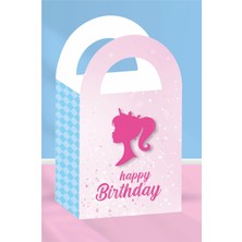 Neşeli Günlerim Pembe Kız Temalı Çanta 18X10 cm *8'li Paket