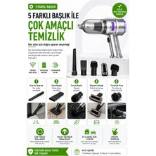 Luord - Store Araç Ev Ofis Uyumlu El Tipi Şarjlı Süpürge ve Basınçlı Hava Üfleme Cihazı