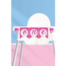 Neşeli Günlerim Pembe Kız Temalı One Banner *kalın Kağıt