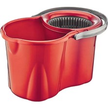 Premini Spin Mop Klasik Shrink Temizlik Seti 19 Lt Kırmızı