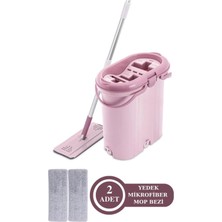 Premini 3 Bölmeli Tablet Mop Temizlik Seti + 2 Yedek Mikrofiber Bez