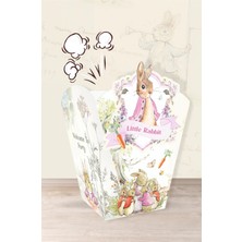 Neşeli Günlerim Pink Rabbit Pembe Tavşan Temalı * Popcorn (Mısır) Kutusu *8'li