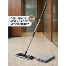 Premini Pratik Mandallı Mop Seti + Yedek Bez, Tak Kullan Yer, Cam ve Fayans Temizlik