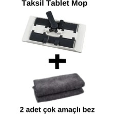 Premini Beyaz Antrasit Tablet Seti, 2 Bez Hediyeli, Şık ve Hafif Tasarım
