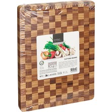 Koopman Bambu Damalı Kesme Tahtası 37X28 cm