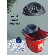 Woodhub Pratik Temizlik Seti, Kovası ve Püsküllü Paspas ile Temizlik Kolaylığı