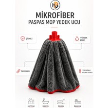 Premini Ithal Mikrofiber Gri Kumaş Güçlü Su Emişli Mop Ucu