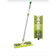 Premini Çelik Teleskopik Mikrofiber Paspas Mop, 360° Döner Başlık, Çok Yüzeyli Temizlik