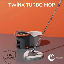 Premini Pratik Pedallı Otomatik Mop Temizlik Seti 360° Döner Mikrofiber