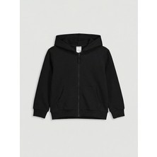 Lc Waikiki Yeni Sezon Kapüşonlu Erkek Çocuk Fermuarlı Sweatshirt