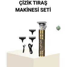 EstoreBox T Bıçaklı Profesyonel Çizik Tıraş Makinesi Seti – 120 Dakika Kullanım, Şarjlı & Kablolu