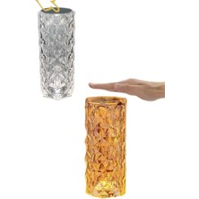 EstoreBox Masa ve Gece Lambası Şık ve Dayanıklı Sensörlü Şarjlı Kristal Lamba