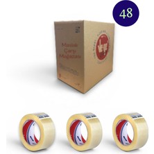 Maslak Çarşı Koli Bandı Şeffaf 45MM x 100M Fil Vege 48'li Koli
