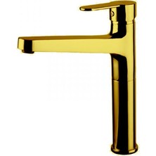 Newarc Domıno Çanak Tipi Lavabo Bataryası (Altın)