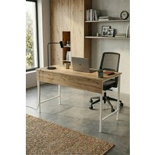 Papi-Co Forge Lite Çalışma Masası 140X60 cm Metal Ayaklı Bilgisayar Masası Modern Ofis ve Genç Odası Masası