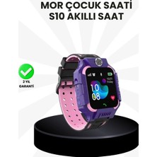 EstoreBox S10 Akıllı Çocuk Saati Mor Model Çift Yönlü Konuşma ve Sos Fonksiyonu