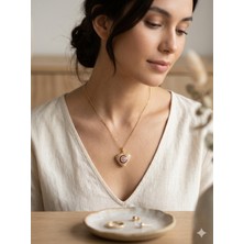 Rose Doğaltaş Günlük Kullanıma Uygun Çelik Kolye ve Detayları