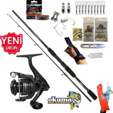 Okuma Revenger RV-4000A 244CM 15-40GR Karbon Wave Power Kıyı Olta Takımı Seti