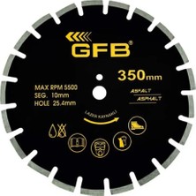 Gfb 350MM Asfalt Kesme Testere Lazer Kaynaklı (1 Adet)