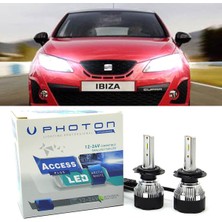 Photon Seat Ibiza Mk4 LED Xenon Uzun Far Ampulü H7 Access Yeni Seri Beyaz 2008-2016