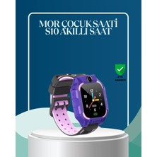 EstoreBox S10 Mor Çocuk Takip Saati Elektronik Bariyer ve Sesli Mesaj Destekli