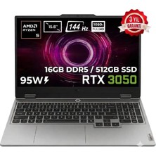 Lenovo Loq 15ARP9 Amd Ryzen 5 7235HS 16GB 512GB SSD 6gb RTX3050 Freedos 15.6" Fhd Taşınabilir Bilgisayar 83JC00DWTR