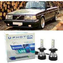 Photon Volvo 240 LED Xenon Uzun+Kısa Far Ampulü H4 Access Yeni Seri Beyaz