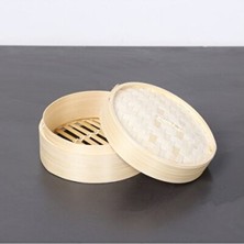 Empressco Bambu Dim Sum Pişirme ve Saklama Kabı 18 Cm, Sağlıklı ve Şık Tasarım