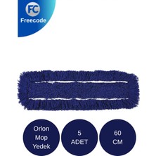 Premini Orlon Nemli Mop Yedek Bez 5'li, 60 Cm, Temizlik Için Pratik Çözüm