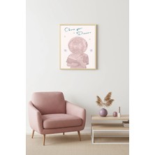 Huhuli Doğal Ahşap Çerçeveli Retro Disco Hayal Tablo - Chase Your Dreams | HUHU2559