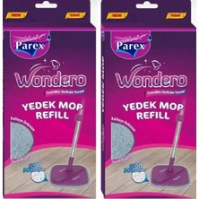 Premini Otomatik Temizlik Seti Yedek Mop 2'li Gri 15CM Avantaj Paketi