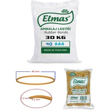 Kafem Elmas Ambalaj Lastiği 40 mm 30 Paket x 1000 Gram (Koli)