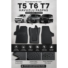 Black Gold Volkswagen Transporter T5 T6 T7 Kaymaz Su Geçirmez Oto Paspas 3 Parça Araca Özel Siyah