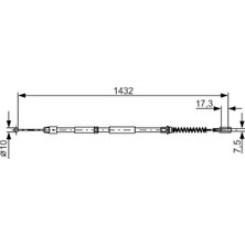 Bosch Fren Halatı Arka Mercedes Sprınter B906 . Vw Crafter 30-35-50