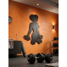 Mova Dizayn Dekoratif Metal Duvar Tablosu Fitness Gym ve Spor Salonlarına Özel Tasarım