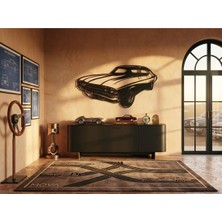 Mova Dizayn Retro Muscle Car Amerikan Arabası Metal Duvar Tablosu