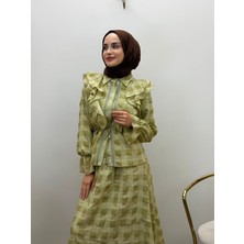 JOOQSTORE Fırfır Detaylı Etek Takım