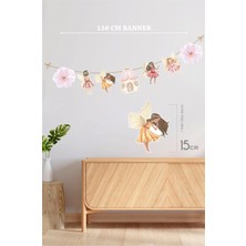 Neşeli Günlerim Peri Kızı Temalı Doğum Günü* Büyük Banner *kalın Kağıt 150 cm