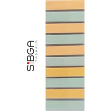 Sibga Tasarım Şeffaf Sarı Yeşil Renkli Postit Post-It Post It. Kitap Ayracı Ayraç Postit Sticker Not Kağıdı 200 Yaprak